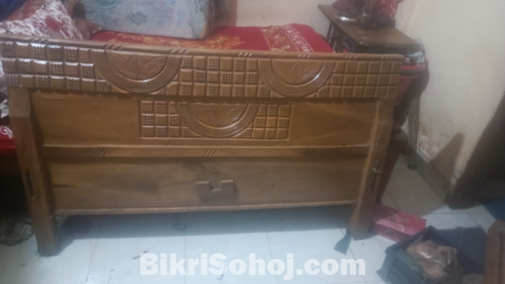 Wooden bed